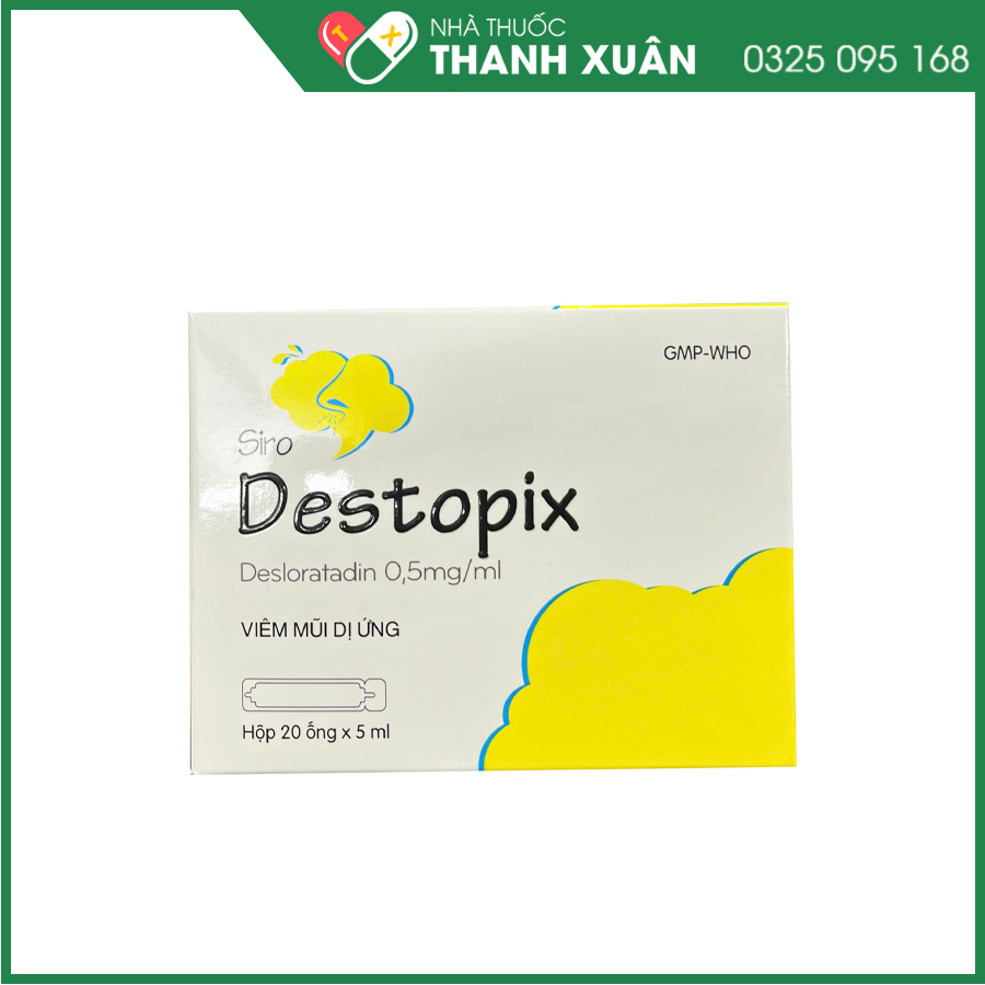 Destopix thuốc điều trị viêm mũi dị ứng, mày đay mạn tính vô căn